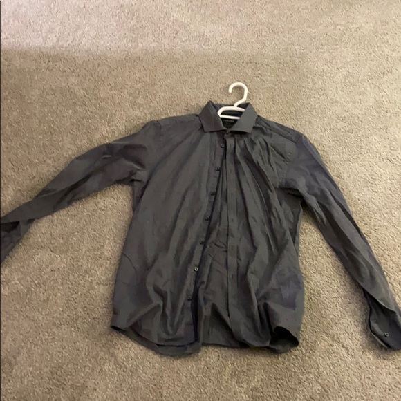 High quality gray button down 100% cotton - Picture 2 of 8